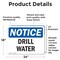 Signmission Drill Water, 24 in W x Rectangle, Vinyl Decal OS-2PACK-NS-D-1824-L-11544 - alternate 4